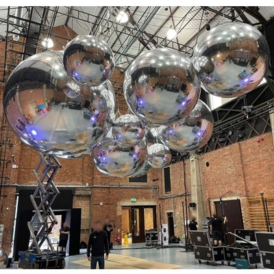 Festival gigante sfera a specchio gonfiabile PVC commerciale decorativo