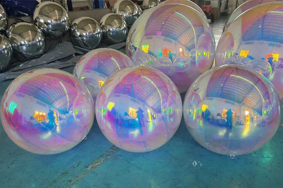 Festival gigante sfera a specchio gonfiabile PVC commerciale decorativo
