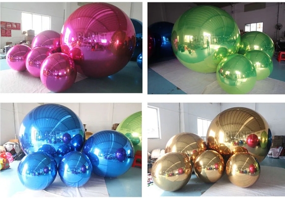 Certificato CE di PVC decorativo a sfera di specchio gonfiabile commerciale