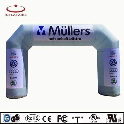 Promozione Stampa UV Logo stampato Oxford Custom Arco gonfiabile gigante Archi gonfiabili con luce a LED