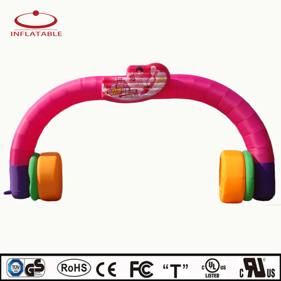 Promozione Stampa UV Logo stampato Oxford Custom Arco gonfiabile gigante Archi gonfiabili con luce a LED