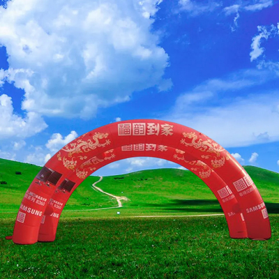 Eventi di corsa Arco di finitura gonfiabile Dye termico personalizzato Sublimazione Arco di finitura gonfiabile