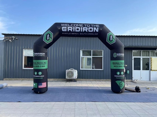 arco gonfiabile per ingresso esterno per l'evento pubblicitario con led