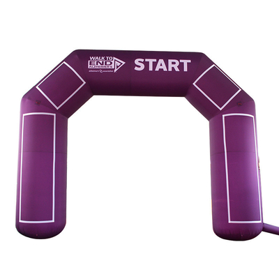 Stampa digitale completa personalizzata 8X4M arco gonfiabile per eventi sportivi inizio o fine linea arco gonfiabile