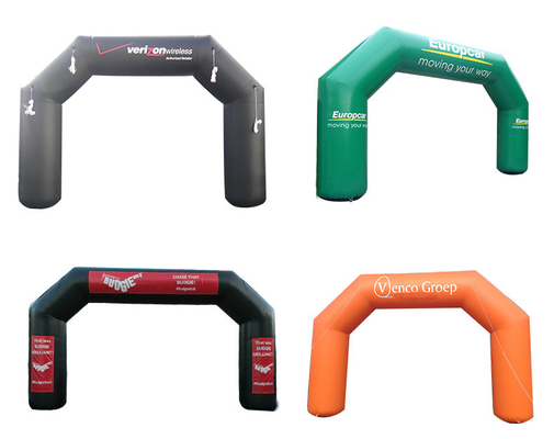 Stampa digitale completa personalizzata 8X4M arco gonfiabile per eventi sportivi inizio o fine linea arco gonfiabile