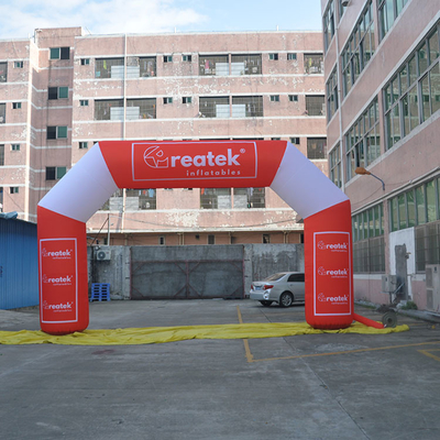Stampa digitale completa personalizzata 8X4M arco gonfiabile per eventi sportivi inizio o fine linea arco gonfiabile