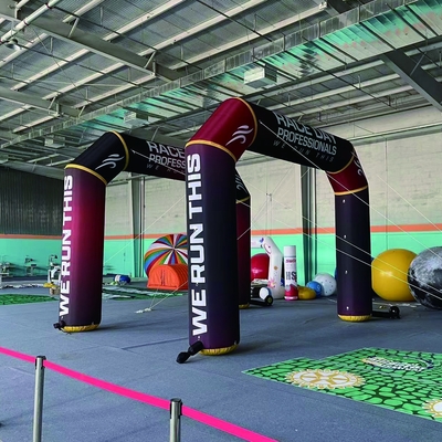 Stampa a misura per esterno Start Finish Line Arco gonfiabile per la pubblicità