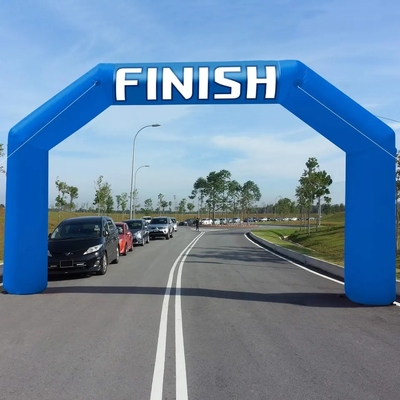Blu 20ft Arco gonfiabile Evento Arco ingresso Linea di arrivo Arco gonfiabile gara pubblicità per la maratona