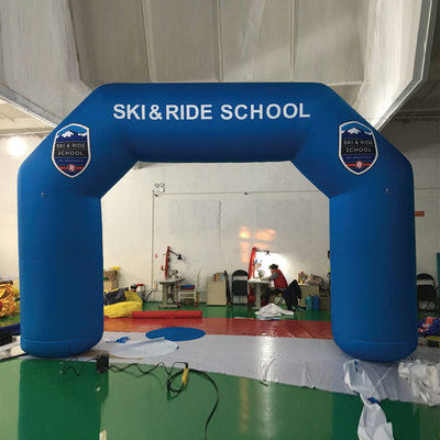 Logo di stampa su misura Arco sportivo gonfiabile esterno gigante Arco da gara Arco per competizione divertimento