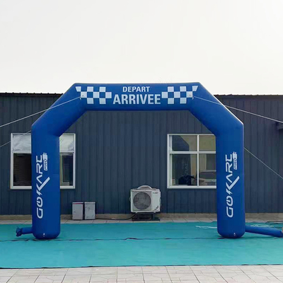 Evento all'aria aperta Stampa personalizzata Archi di linea di partenza e di arrivo Pubblicità Sport Arco gonfiabile con logo