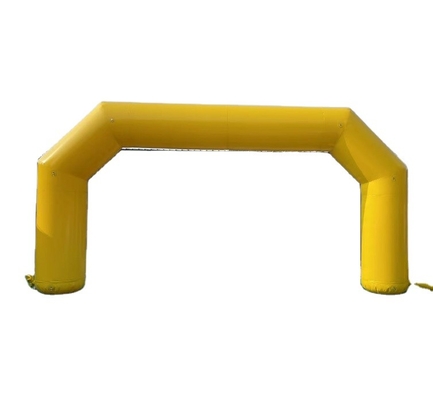 giallo pubblicitario gonfiabile con stampa a colori completa arco gonfiabile di ingresso per eventi di dimensioni 8*4m