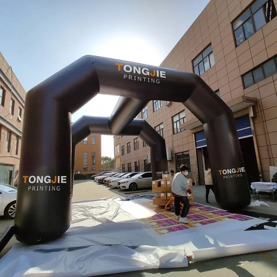 Arco d'ingresso all'aperto Corsa gonfiabile Linea di arrivo Arco gonfiabile per eventi pubblicitari