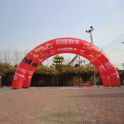 Taglia personalizzata Stampa di logo pubblicità all'aperto Arco gonfiabile per eventi sportivi