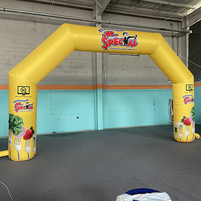 Costumi di alta qualità Pubblicità Barato Arco gonfiabile di gara Arco gonfiabile di partenza e fine per eventi sportivi