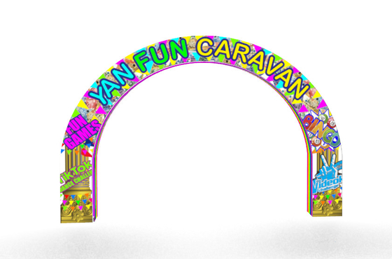 Fabbrica Tianyili prezzo all'ingrosso materiale PVC approvato CE soffiatore taglia logo personalizzato arco gonfiabile