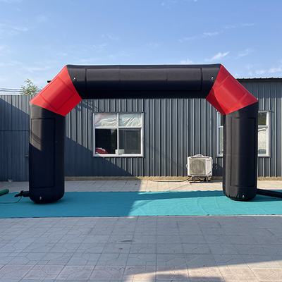 Nuovo design pubblicitario all'aperto arco gonfiabile con stampa del logo verlcro per la promozione del marchio di eventi sportivi