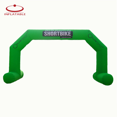 Nuovo design pubblicitario all'aperto arco gonfiabile con stampa del logo verlcro per la promozione del marchio di eventi sportivi