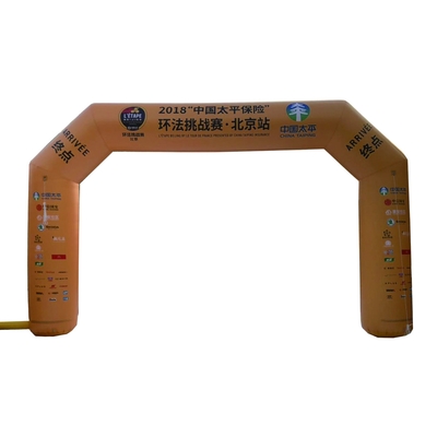 Prezzi bassi stampa digitale porta gonfiabile arco gonfiabile arco d'ingresso per decorazione e pubblicità di eventi di gara all'aperto