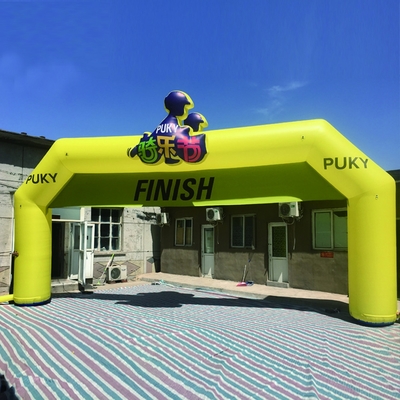 Prezzi bassi stampa digitale porta gonfiabile arco gonfiabile arco d'ingresso per decorazione e pubblicità di eventi di gara all'aperto