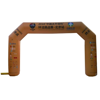 Logo personalizzato taglia impermeabile inizio benvenuto fine cancello gonfiabile arch fogging