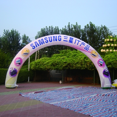 Arco gonfiabile di finitura a LED personalizzato Arco gonfiabile per decorazione