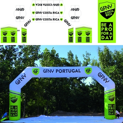 Arco di arrivo gonfiabile per eventi sportivi