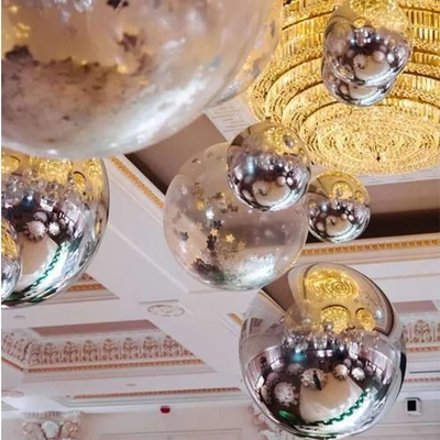 PVC sfera sfollabile sfera di specchio palla galleggiante discoteca di vacanza d'argento
