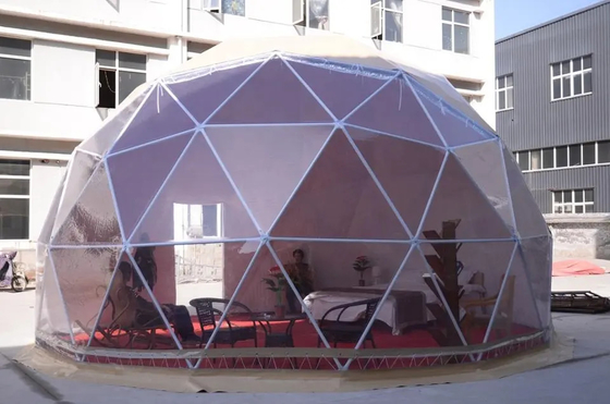 Nuovi arrivati da 4 a 6 persone 850g di tessuto in PVC Tenda alberghiera giardino di lusso Igloo Dome