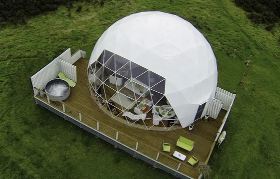 Nuovi arrivati da 4 a 6 persone 850g di tessuto in PVC Tenda alberghiera giardino di lusso Igloo Dome