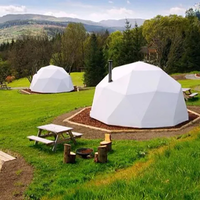 vendita calda tessuto PVC trasparente festa di nozze campeggio tenda domo geodesica casa