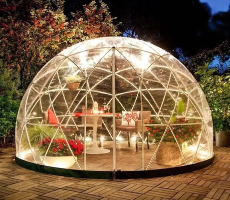 La tenda in PVC trasparente impermeabile copertura giardino igloo serra 360 cupola