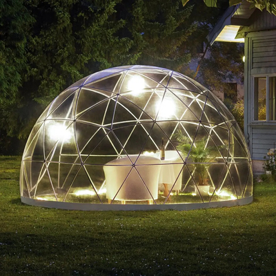 La tenda in PVC trasparente impermeabile copertura giardino igloo serra 360 cupola