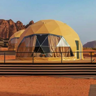 Nuovo design all'aperto lusso campeggio PVC soggiorno glamping cupola resort tenda hotel
