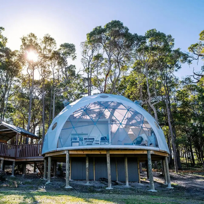 Nuovo design all'aperto lusso campeggio PVC soggiorno glamping cupola resort tenda hotel