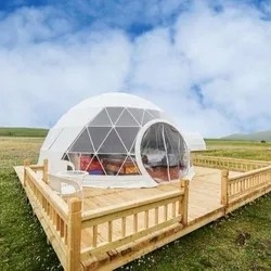 singolo riscaldato campeggio di lusso chiara cupola igloo eventi festa tenda produttore