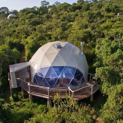 grande tenuta al di fuori di lusso impermeabile glamping 6m geodesica cupola hotel