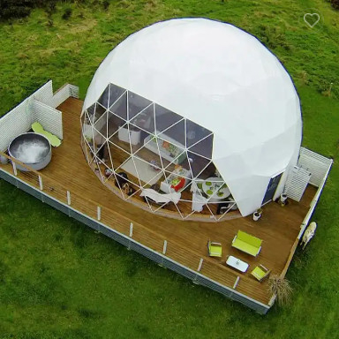 grande tenuta al di fuori di lusso impermeabile glamping 6m geodesica cupola hotel
