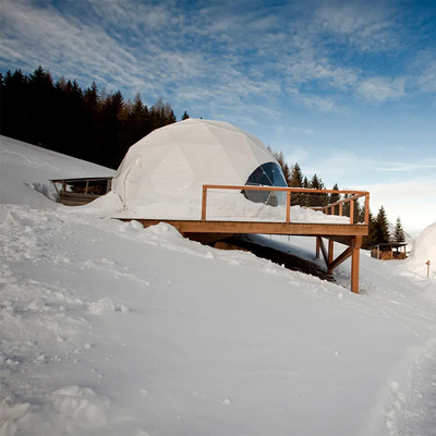 Maggiore immagine Aggiungi a Confronto Condividi lusso 6m pvc inverno neve riscaldata campeggio mezzo cupola tenda per deserto