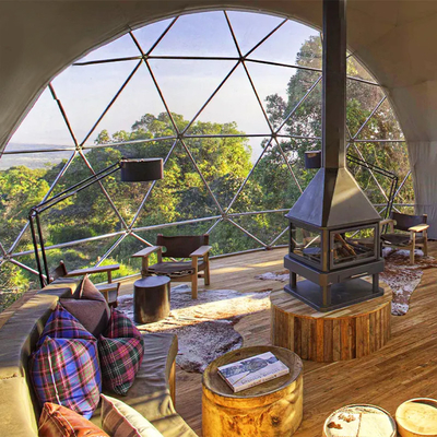 Soccer Diameter Luxury Resort 5M Geodesica Aluminium Igloo Tent