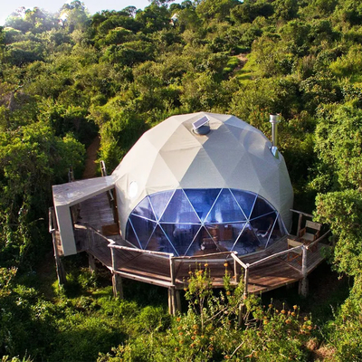 Diametro 6m Glamping Igloo Tent Round Trasparente Gigante di lusso