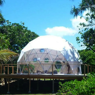 Diametro 6m Glamping Igloo Tent Round Trasparente Gigante di lusso