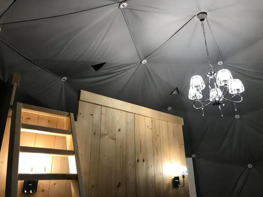 Tende a cupola gonfiabili trasparenti Tende geodesiche per campeggio per famiglie invernali