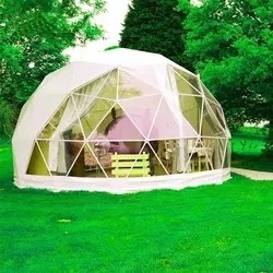 Igloo Glamping Geodesic Dome Tent Inverno PVC Tissu 2-10 Persone Vivere