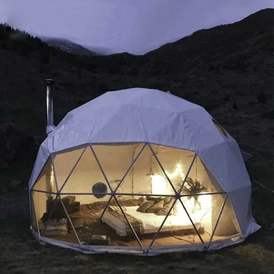 Tenda da campeggio con cupola geodetica di 9 m PVDF Gabric Outdoor PVC
