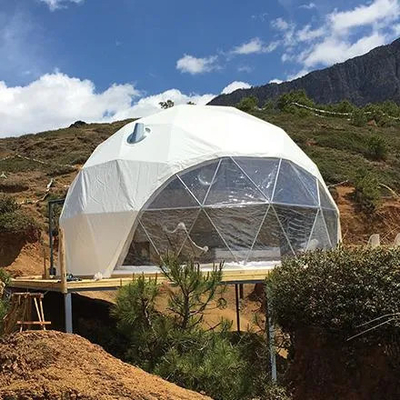 Tenda da campeggio con cupola geodetica di 9 m PVDF Gabric Outdoor PVC