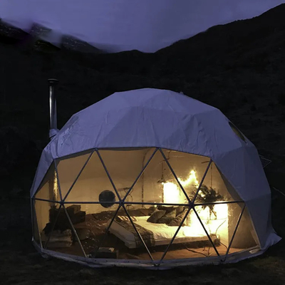 Tenda geodetica gonfiabile a marciapiede Tenda di festa trasparente per esterni