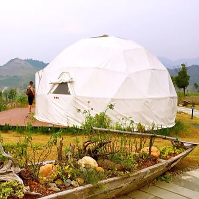Logo personalizzato Luxury Geodesic Dome Glamping Tent Outdoor Impermeabile