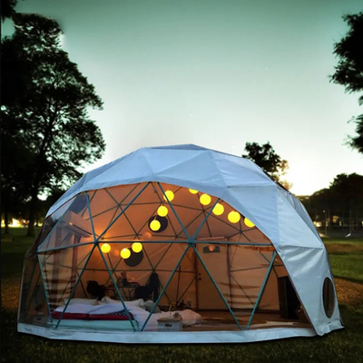 Dimensioni 10m Tenda a cupola gonfiabile Tenda a igloo gonfiabile Glamping Luxury Design