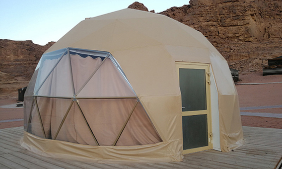 Decorazione alberghiera tenda gonfiabile a cupola rotonda geodetica prefabbricata