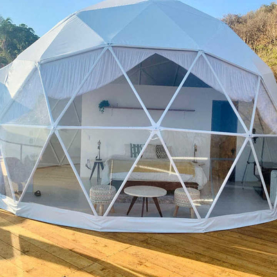 Tenda a cupola gonfiabile impermeabile Casa di tenda a cupola geodetica a 6 metri personalizzata